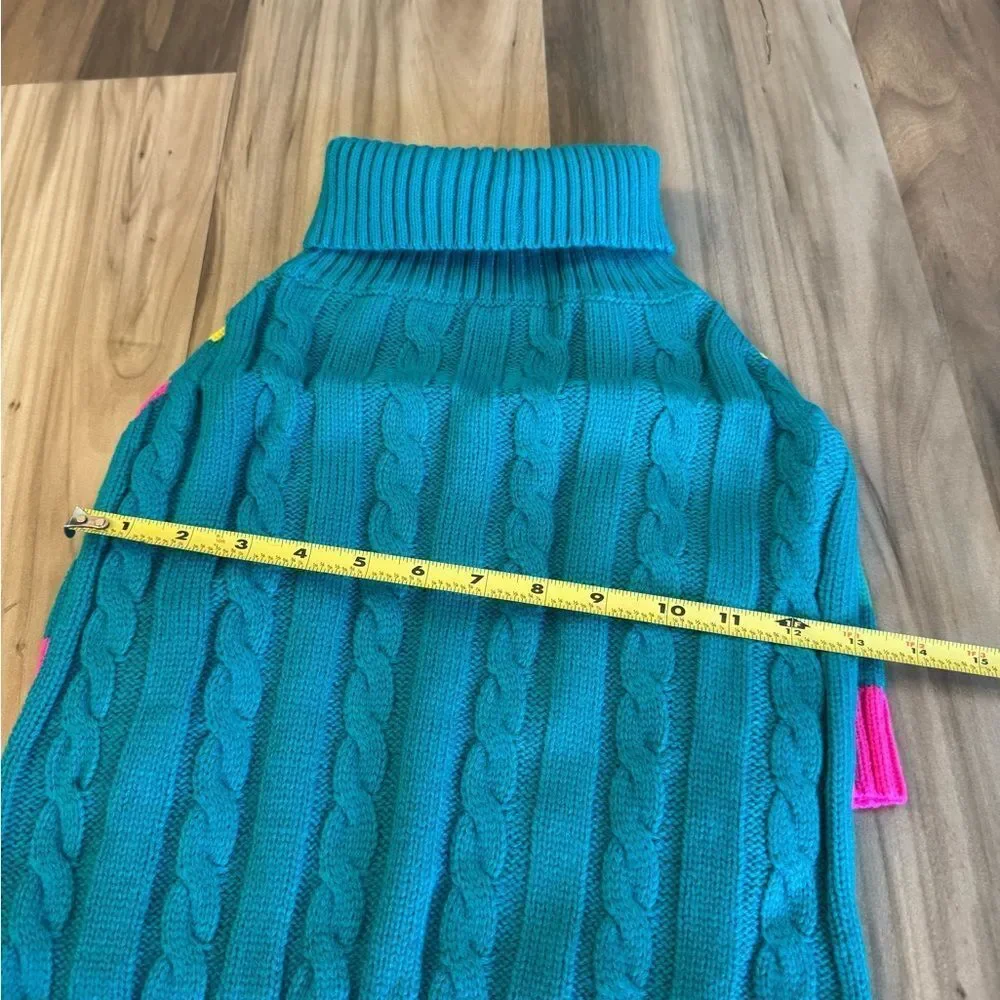Turquoise Blue Dog Pet Sweater